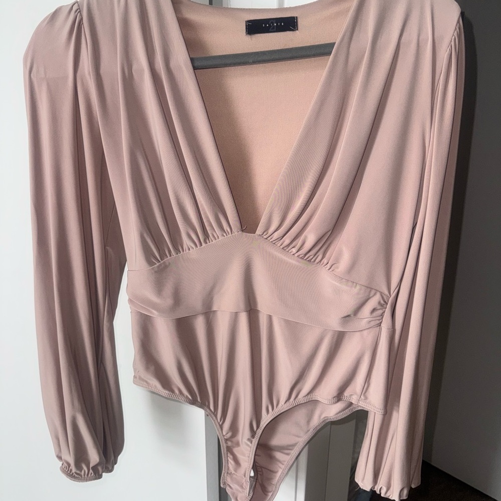 Chic Mauve Long Sleeve Bodysuit